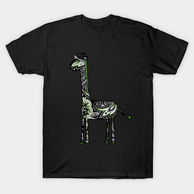 The Great Paisley Giraffe T-Shirt by woodnsheep